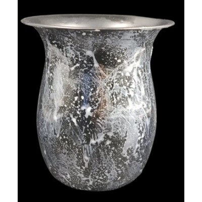 Wash Cup Silver & Grey Splatte