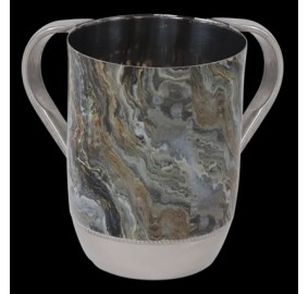 Wash Cup Stainless Steel Abstr
