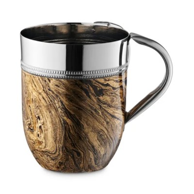 Wash Cup Gold Abstract
