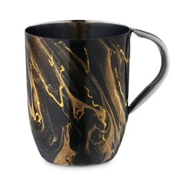 Wash Cup Black & Gold SS