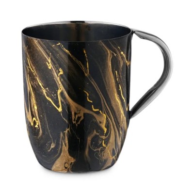 Wash Cup Black & Gold SS