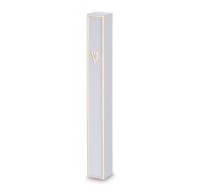 Mezuzah Cover White 12cm Plast