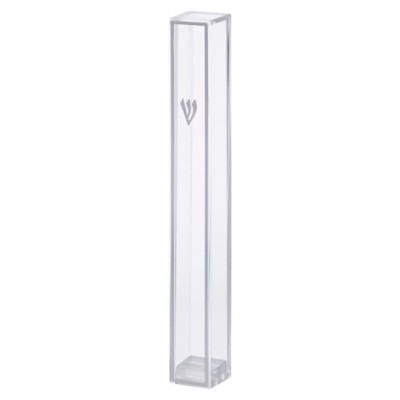 Mezuzah Cover Clear 12cm Plast