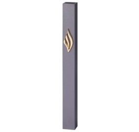 Mezuzah Cover Aluminum Dk Grey