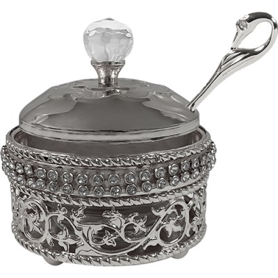 Honey Dish Metal Filigree