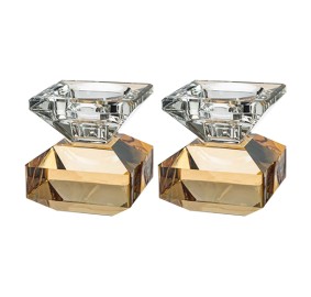 Crystal Candlesticks Gold