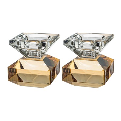 Crystal Candlesticks Gold
