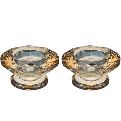 Crystal Candlesticks Gold