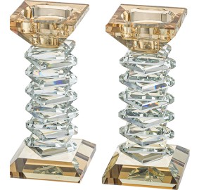 Crystal Candlesticks Gold