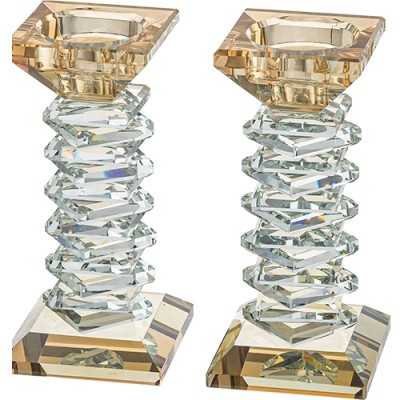Crystal Candlesticks Gold