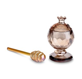 Honey Dish Crystal Rose Gold