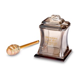 Honey Dish Crystal Rose Gold