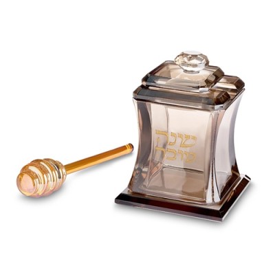 Honey Dish Crystal Rose Gold