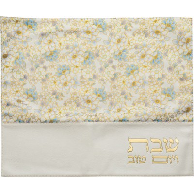 Challah Cover Floral Faux Leat