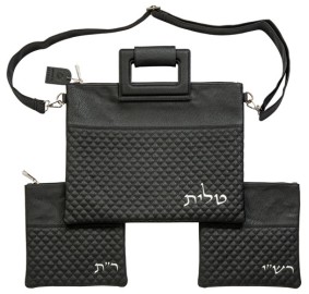 Talis & Tefillin Bag 3 pc. Blk