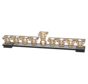 Crystal Menorah Gold