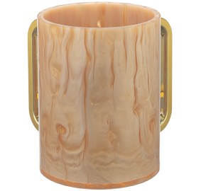 Wash Cup Acrylic Marbled Gold