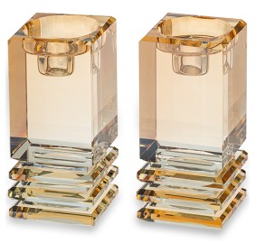 Crystal Candlesticks Gold