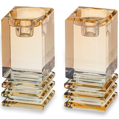 Crystal Candlesticks Gold