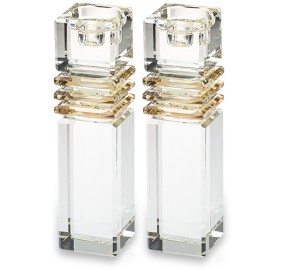 Crystal Candlesticks 17cm