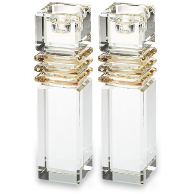 Crystal Candlesticks 17cm