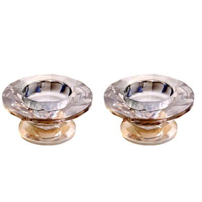 Crystal Candlesticks Gold