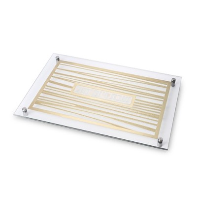 Challah Tray Elegant Glass