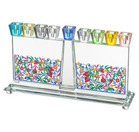 Crystal Menorah Floral