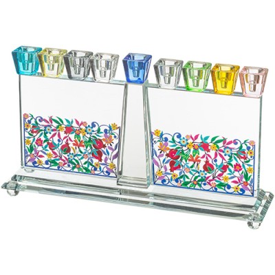 Crystal Menorah Floral