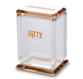 Tzedakah Box Crystal Elegant