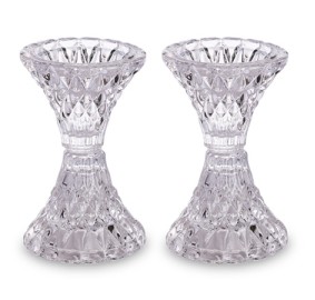 Crystal Candlesticks Pair