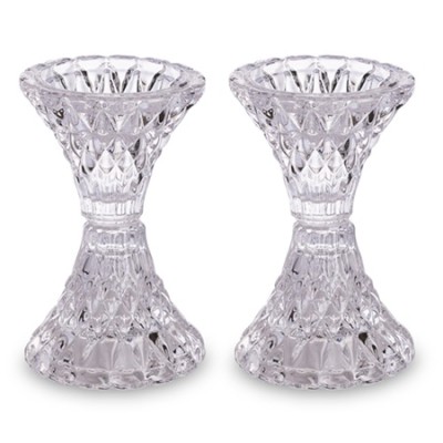 Crystal Candlesticks Pair