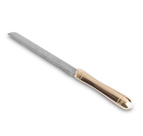 Challah Knife Elegant Gold Han