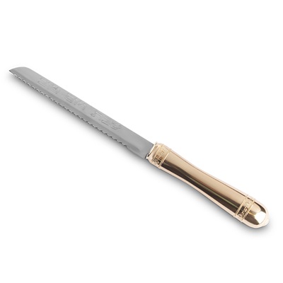 Challah Knife Elegant Gold Han