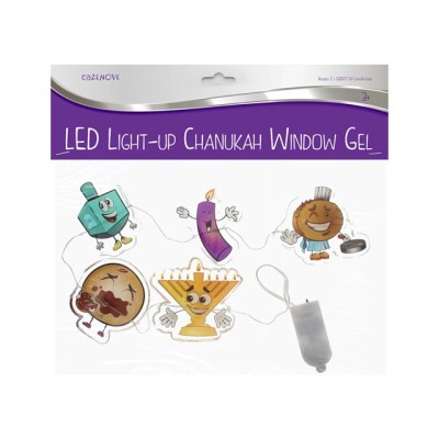 Chanukah LED Window Gels