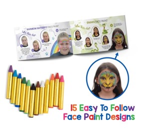 Face Paint 12 Colors w/ Book