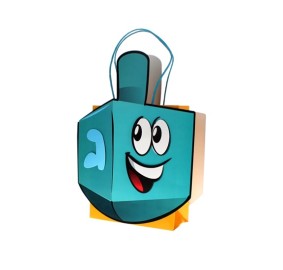 Chanukah 3D Dreidel Bag