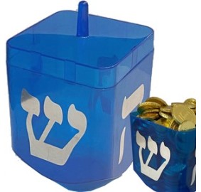 Refillable Dreidel Ex Large Bl