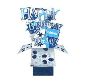 Birthday Greeting Card 3D Cube