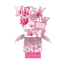 Birthday Greeting Card 3D Cube