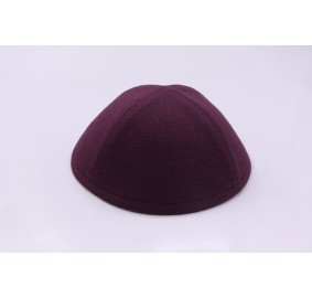 Kippah Burgundy Linen