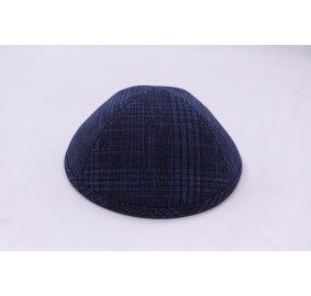 Kippah Blue Plaid
