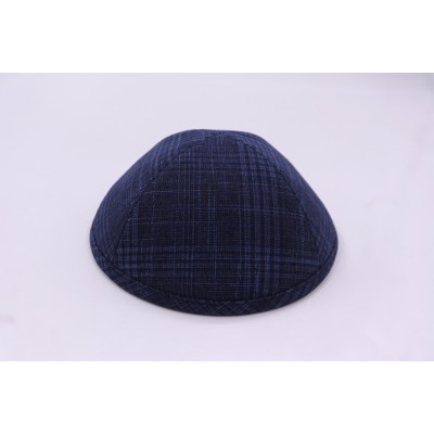 Kippah Blue Plaid