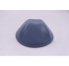 Kippah Blue Leather