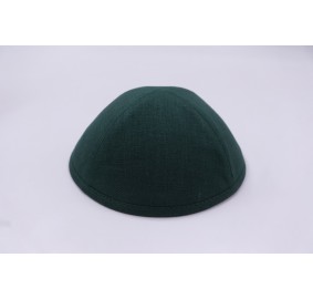 Kippah Dark Green Linen