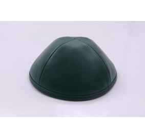 Kippah Green Leather