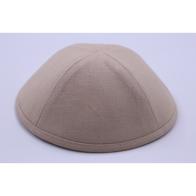 Kippah Mid Beige Linen