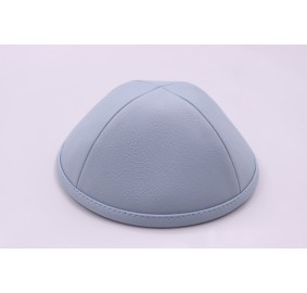 Kippah Powder Blue Leather