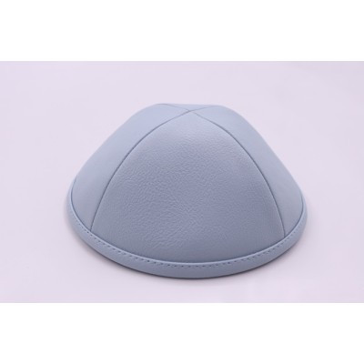 Kippah Powder Blue Leather