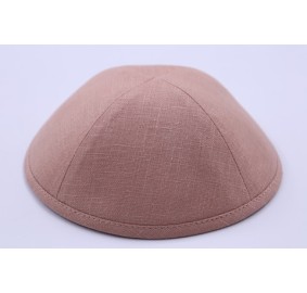 Kippah Peach Linen